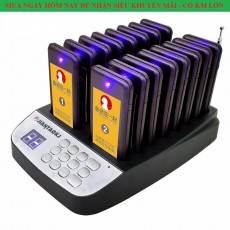 VT816 - Bộ 16 thẻ rung tự phục vụ khi đồ ăn làm xong CAFE TRÀ SỮA Highlands Coffee, TMORE, Ding Tea, Bụi Phố, Anh 1975. Hàng chính hãng cao cấp.