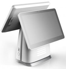 Máy POS bán hàng tính tiền Hiso HS-9030D (core i3 Gen 8, 2 màn hình 15.6, RAM 16GB, Windows 10/11)